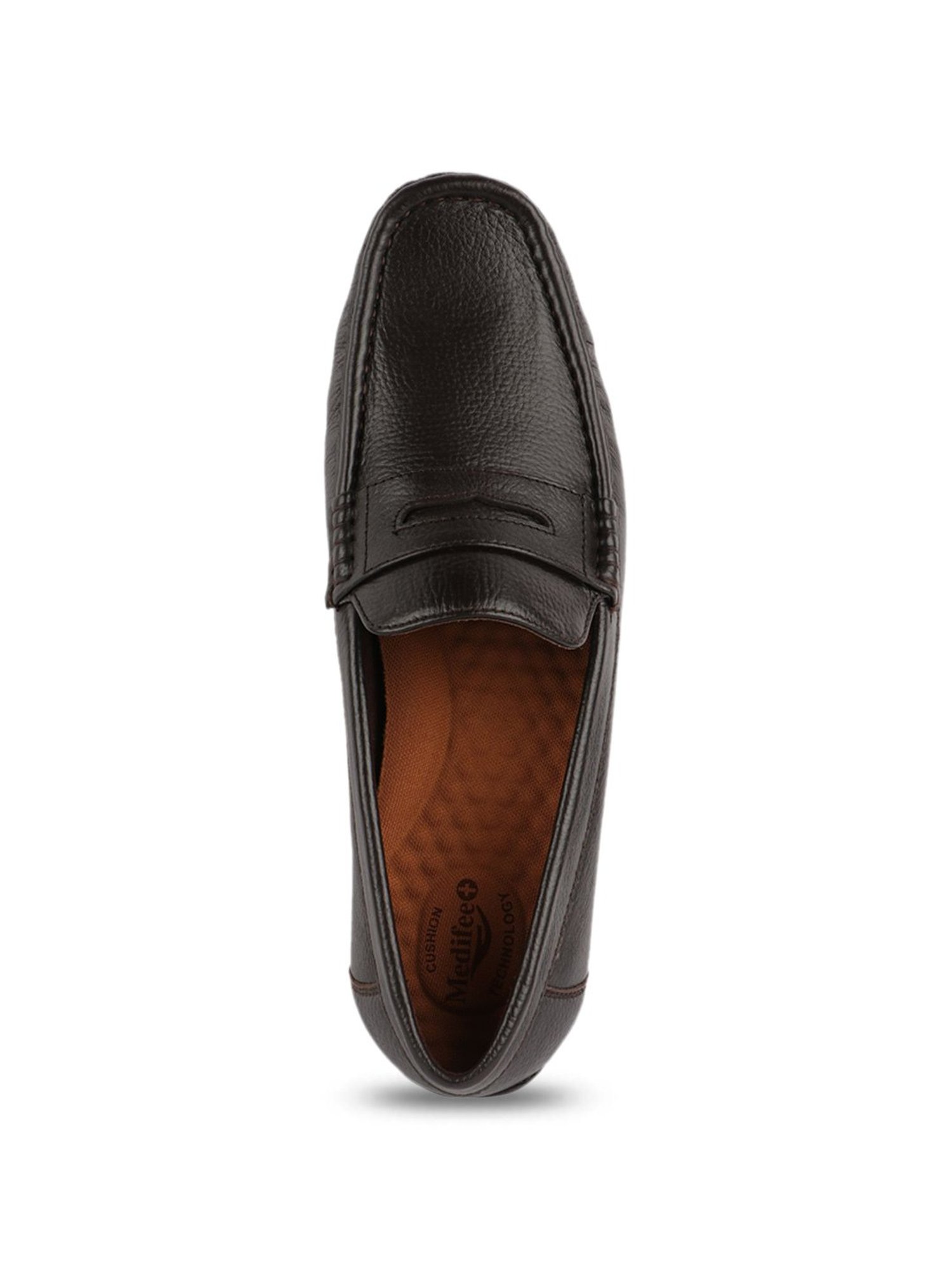 MediFeet Men's Double Brown Loafers