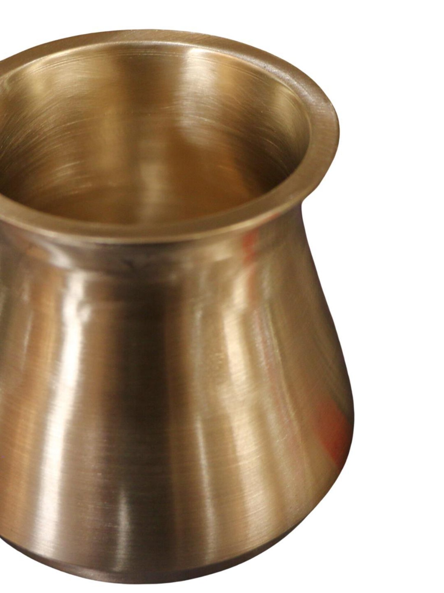 Ambi Elegant Satari Pure 100% Kansa Water Health Lota - 4.5 X 4.5 X 4 Inches (Big)