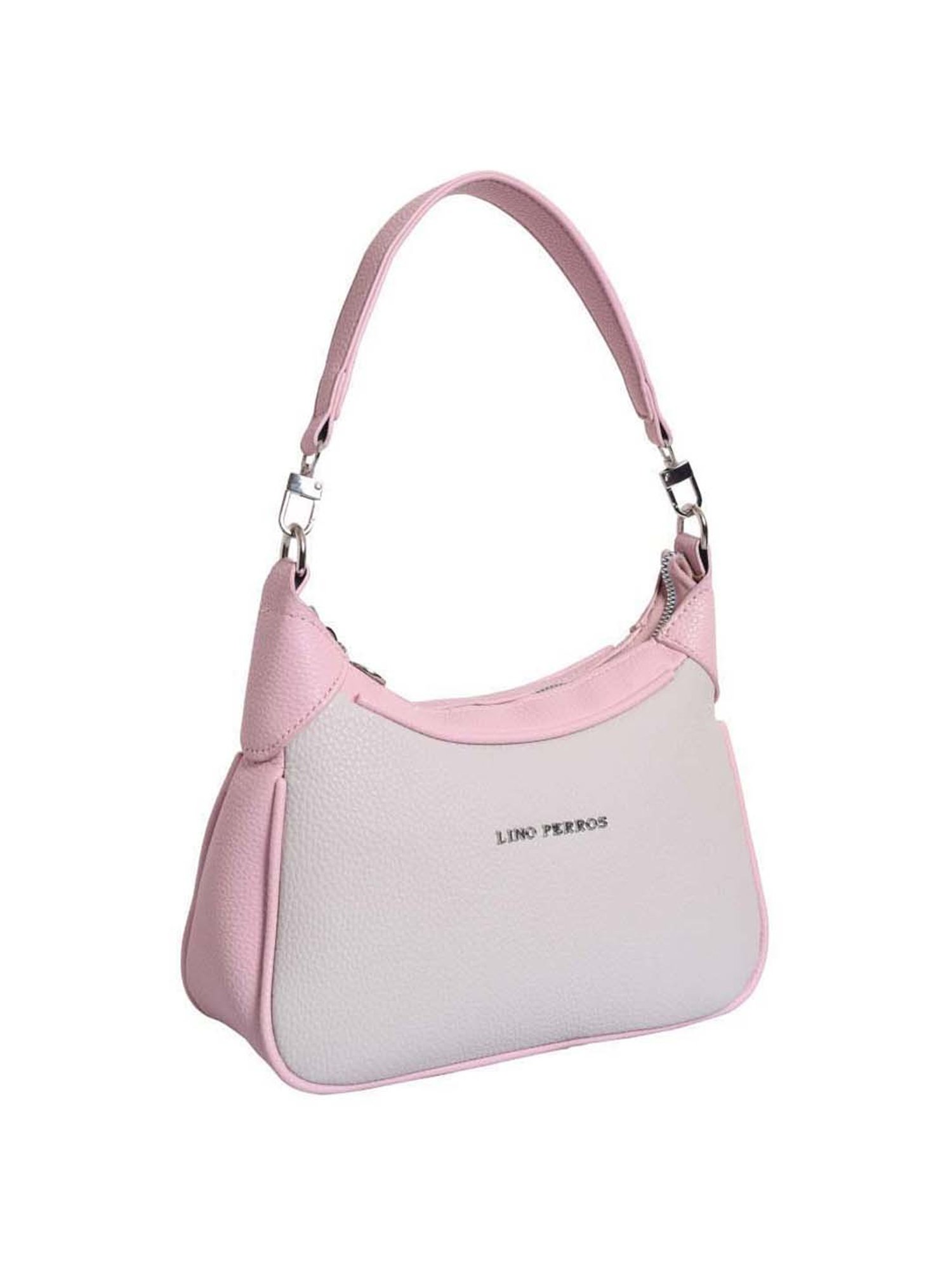 Lino Perros Pink Solid Medium Hobo Shoulder Bag