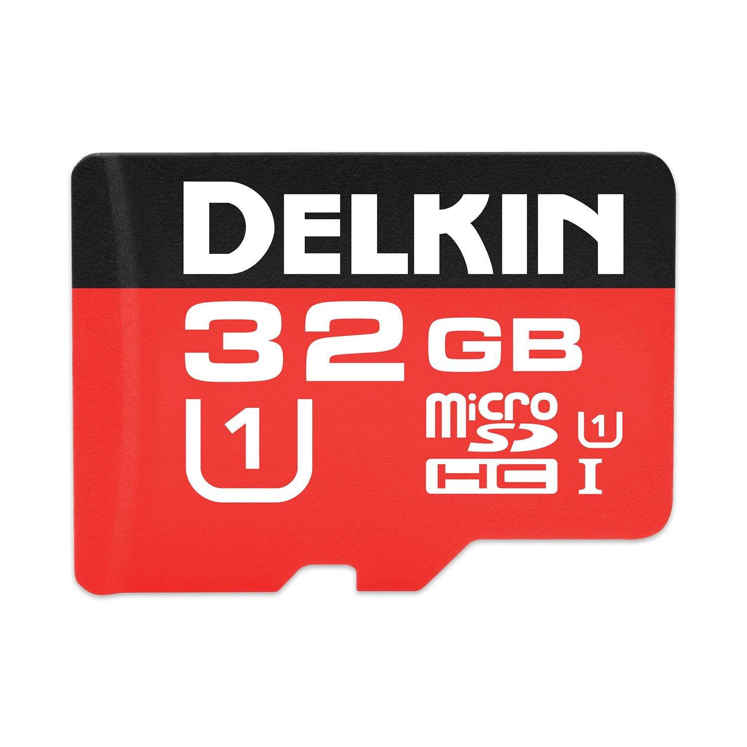 Delkin 32GB Microsdhc 500X UHS-I (U1) Memory Card (DDMSD50032GB)