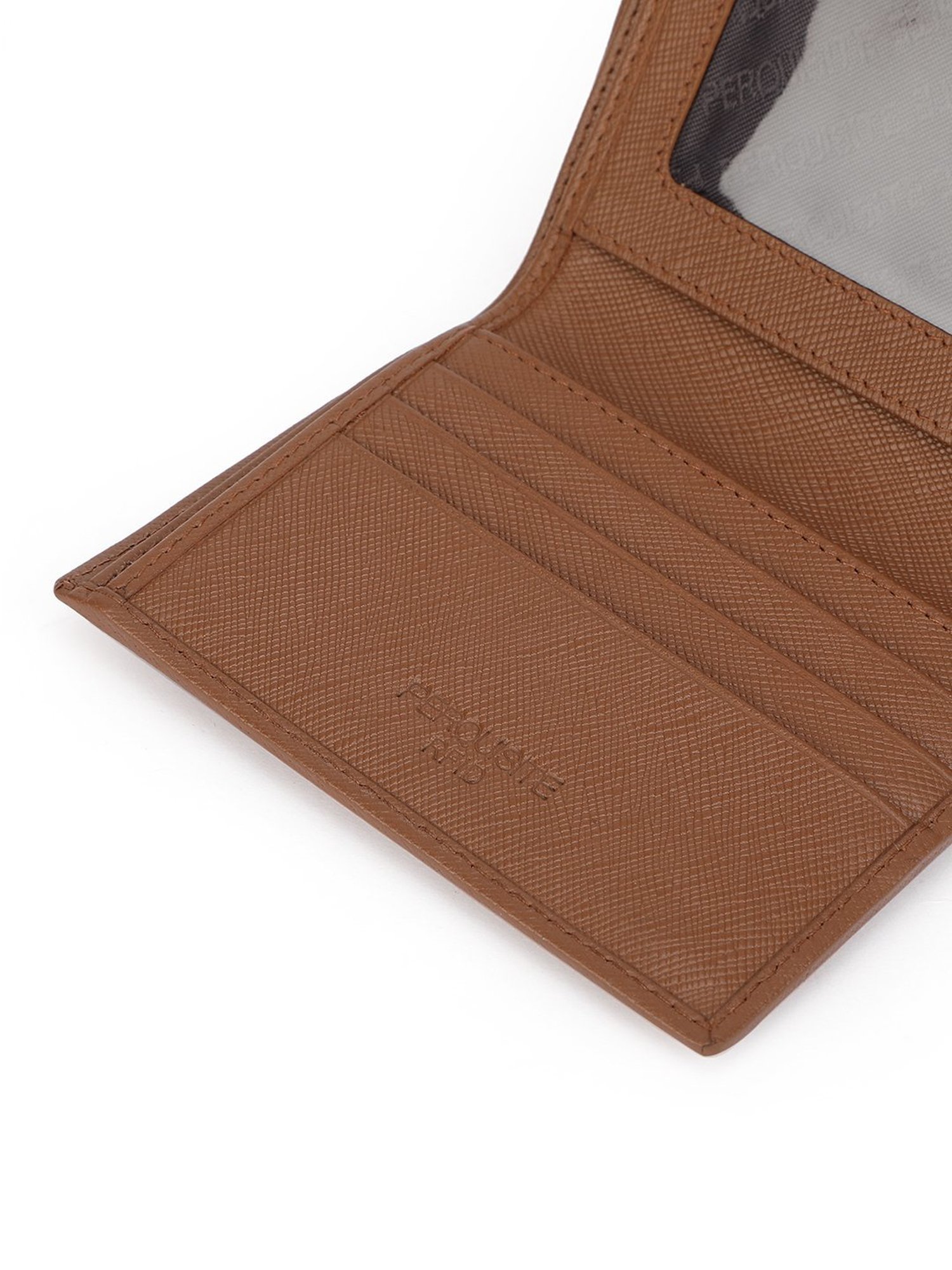 PERQUISITE Brown Casual Leather Bi-Fold Wallet for men
