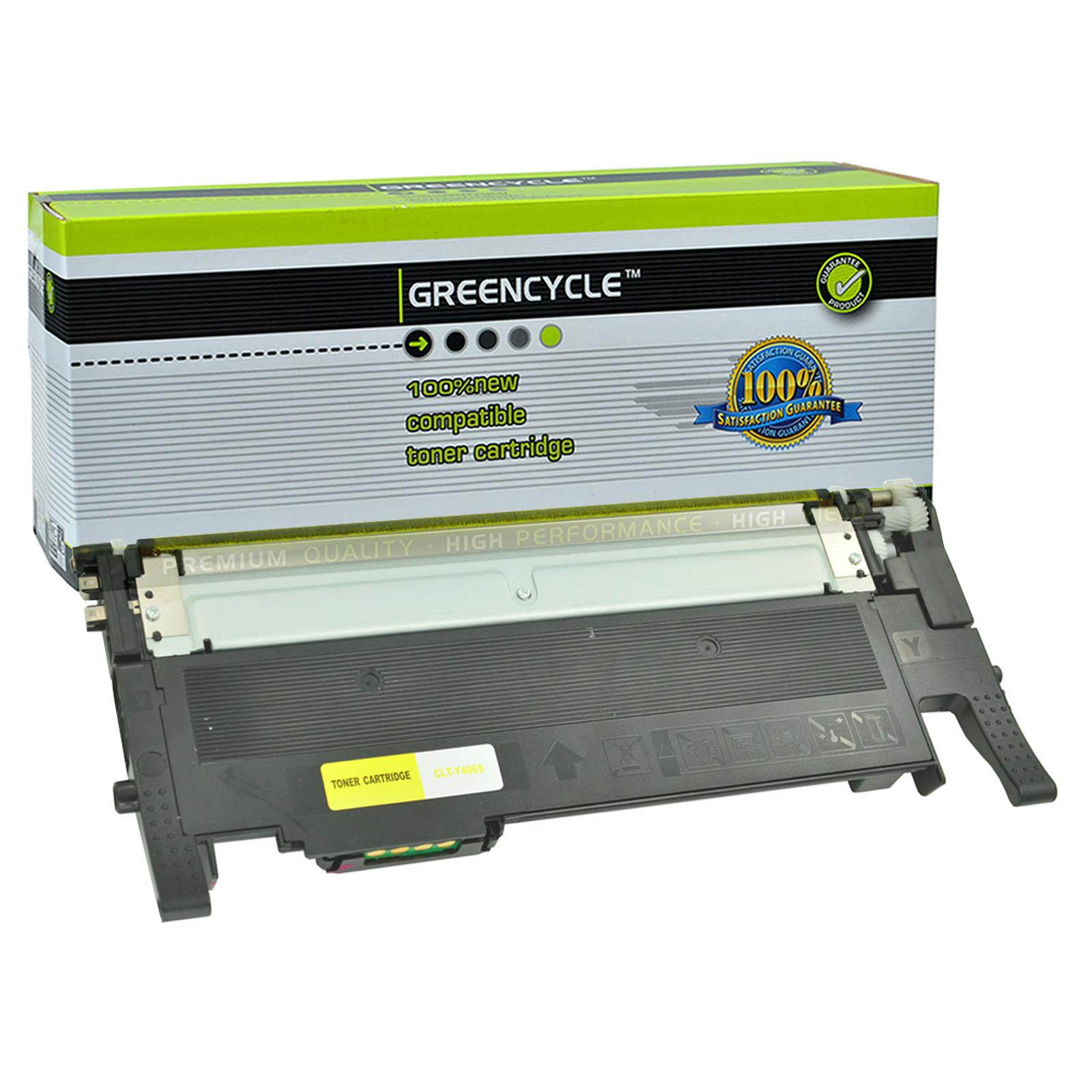 GREENCYCLE Compatible CLT-406S CLT-Y406S Yellow Toner Cartridge for Samsung CLP-360 CLP-365 CLX-3300 CLX-3305 SL-C460FW SL-C410W Xpress C460W C410FW Printer