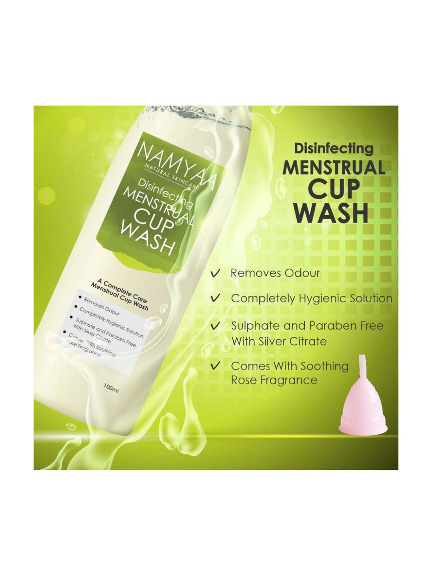 Namyaa Disinfecting Menstrual Cup Wash - 100 ml