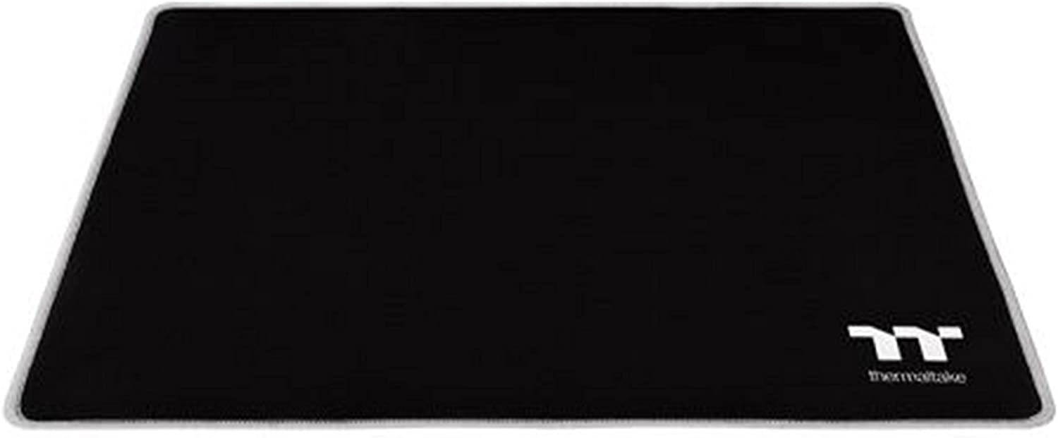 Thermaltake M500 Smooth Surface/Solid Sewing Edge/Splash-Proof/Anti-Slip Rubber Base 450mm x 400mm Gaming Mouse Pad GMP-TTP-BLKSLS-01, Medium