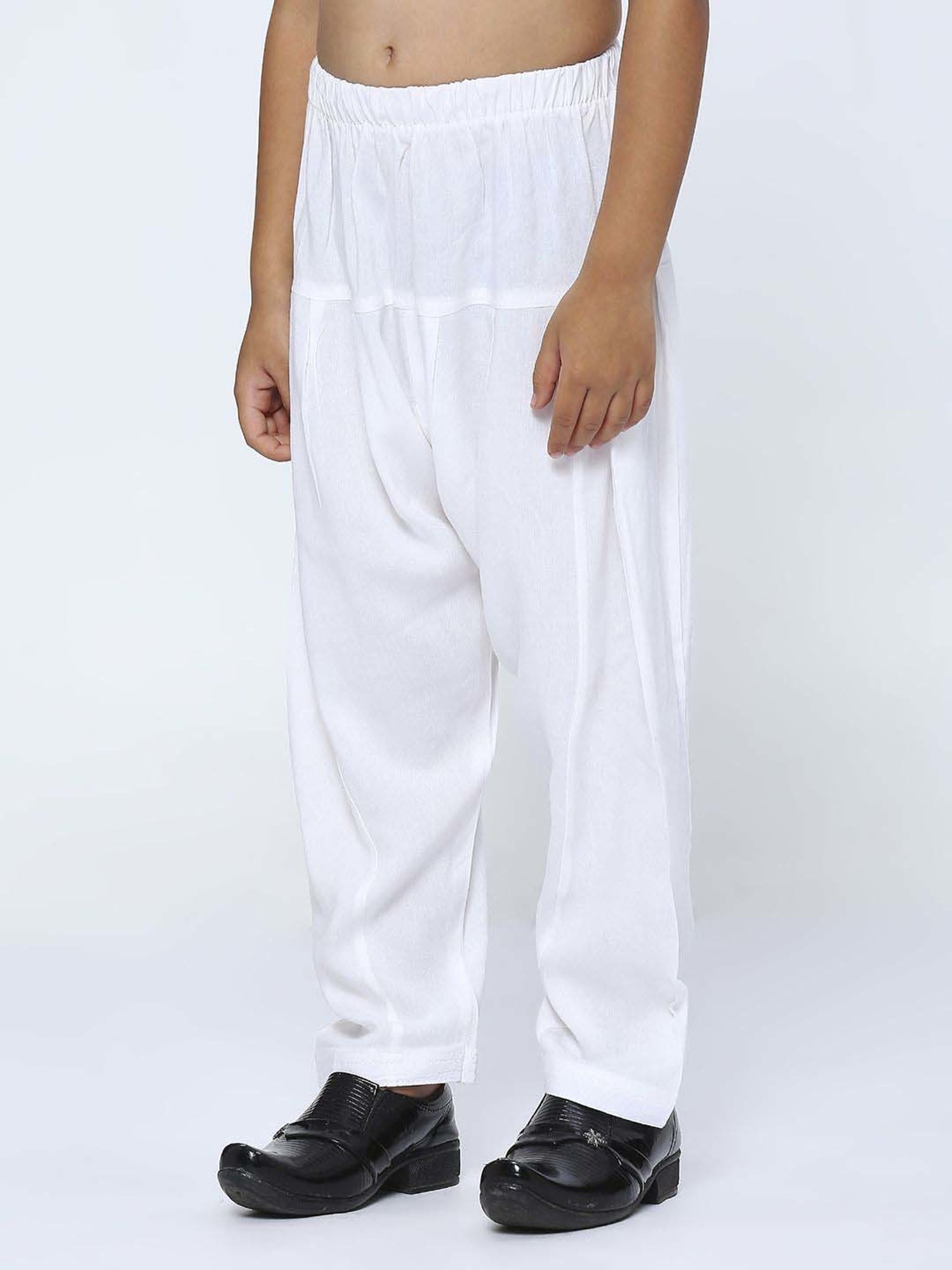 Kids Island Boys Orange Striped Full Sleeves Kurta Set