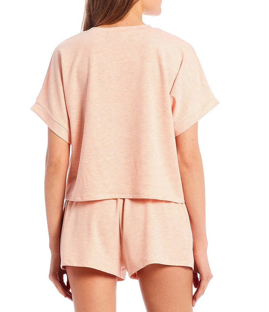 Honey & Sparkle Stripe Short Sleeve Knit Tee