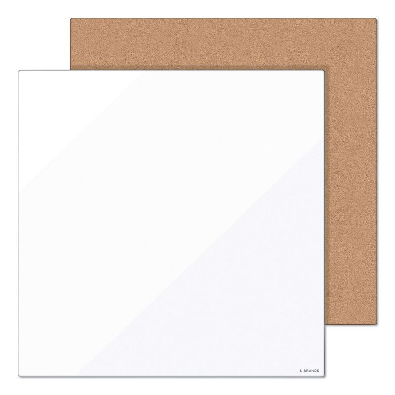 U Brands Tile Board Value Pack, 14 x 14, White/Natural, 2/Set 3888U0001