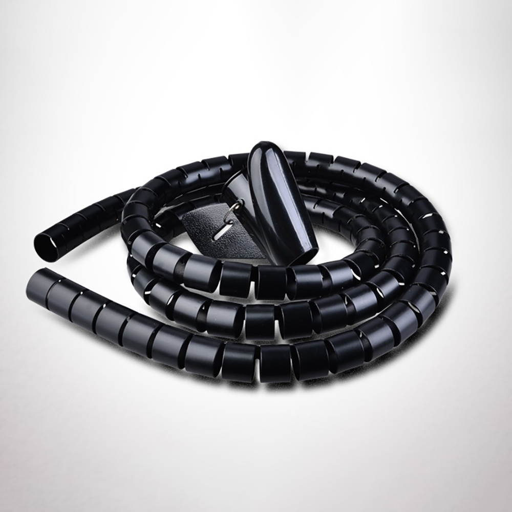 2m Wire Wrap Organizer Winder Clip Cable Plug Wire Holder Mouse Cord Protector Management Ethernet Wire