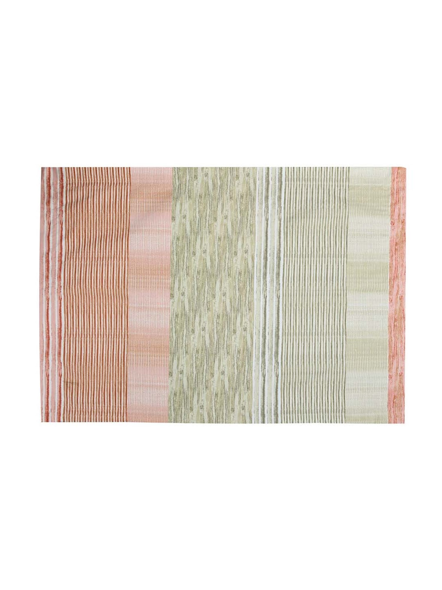 @Home Arias Grey & Red 225 TC Cotton Satin King Bedsheet with 2 Pillow Covers