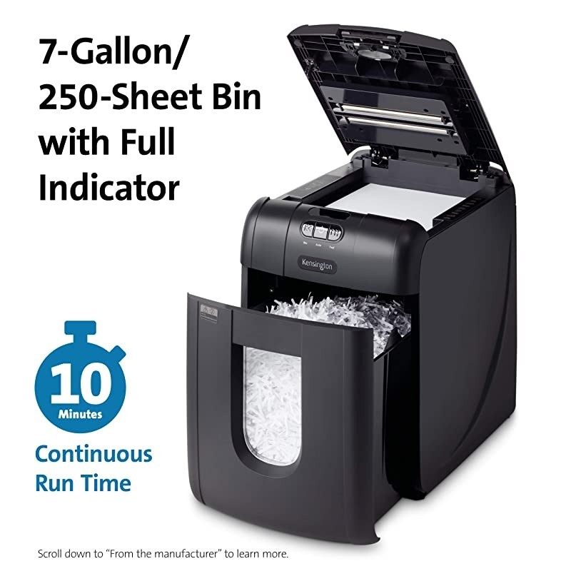 Shredder - Officeassist A1300 Auto-Feed Anti-Jam P4 130 Sheet Crosscut Shredder (K52079AM)