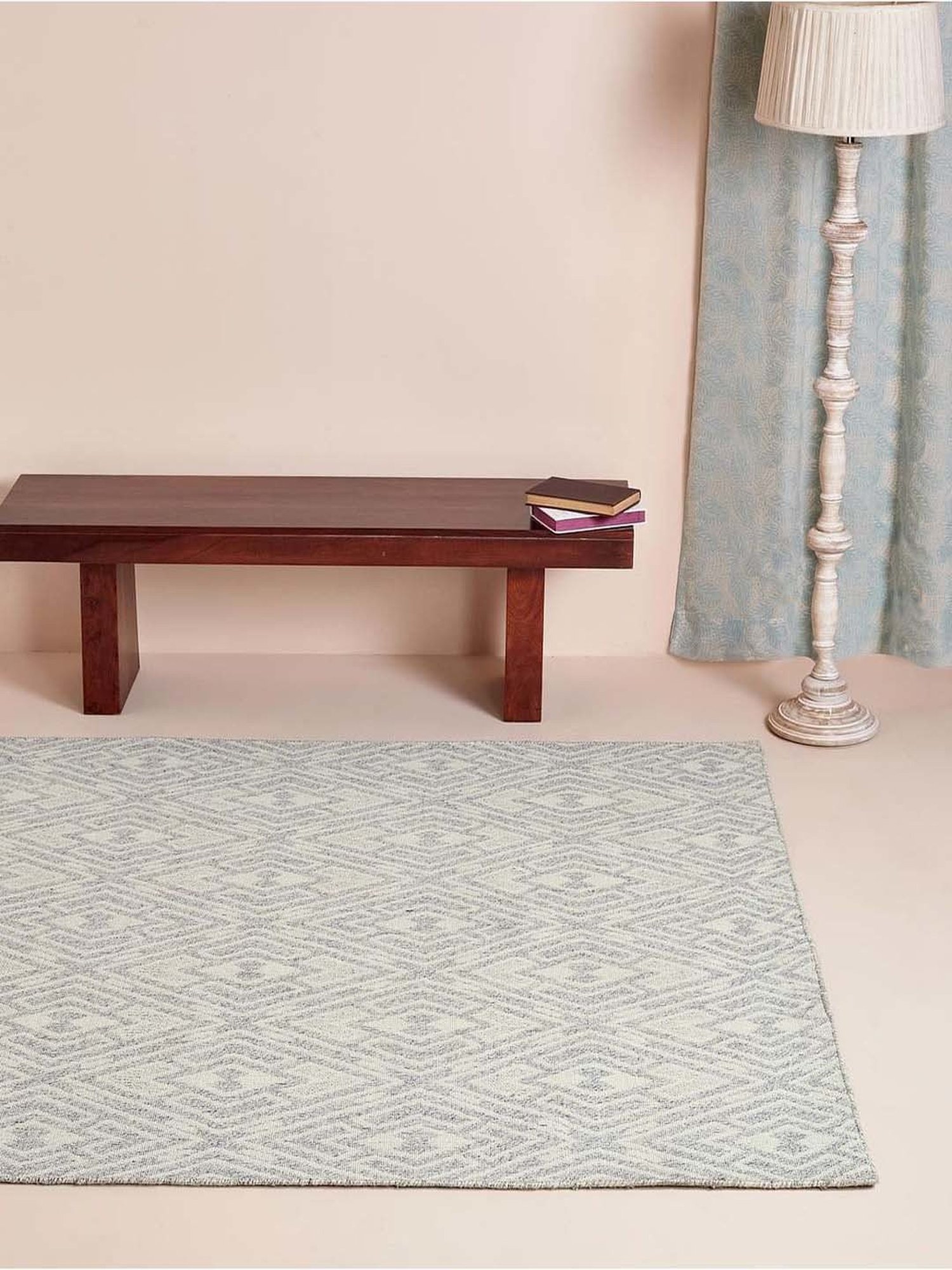 Fabindia Grey Polyester 1800 GSM Dhurrie