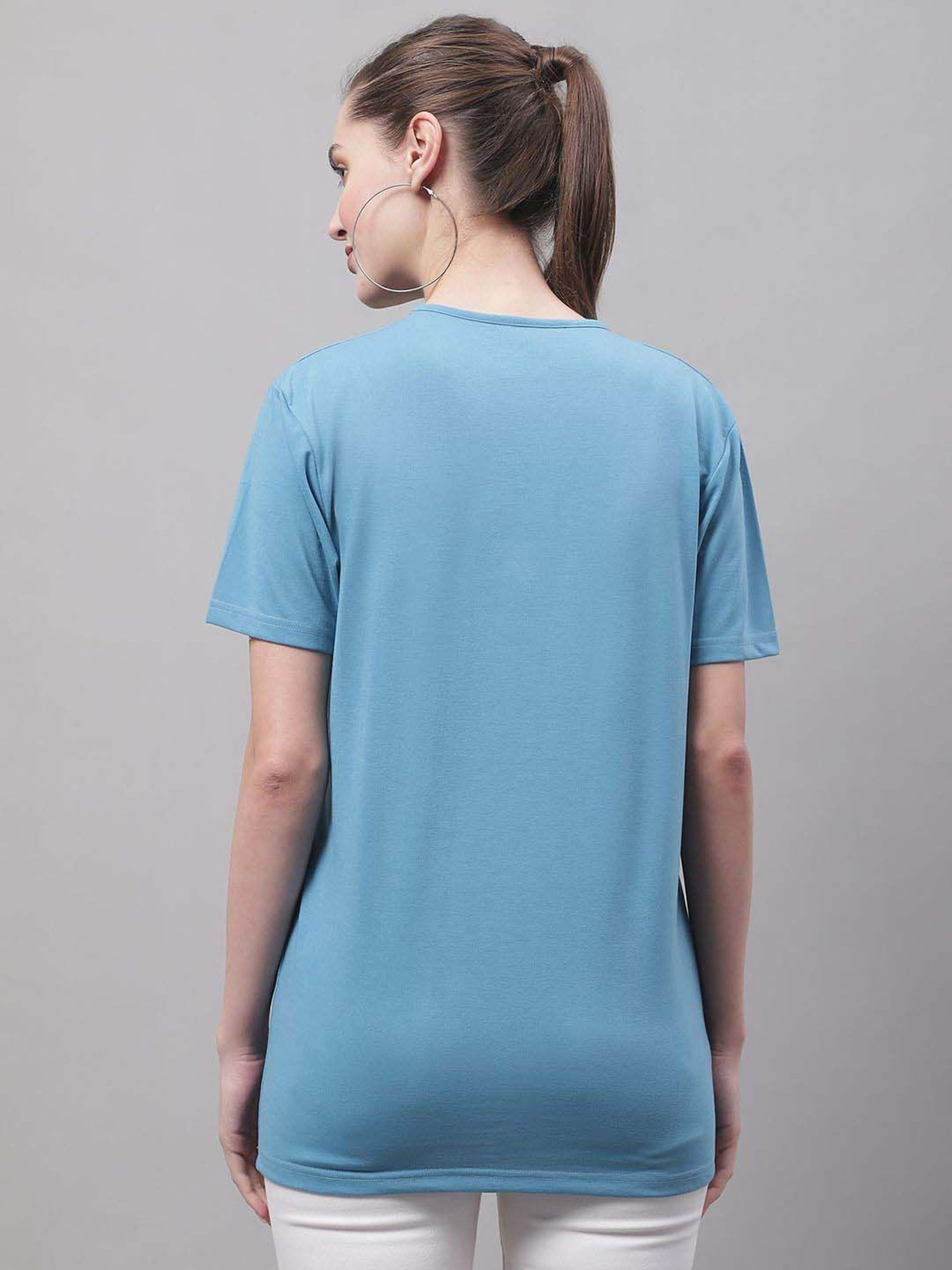 Vimal Jonney Grey & Blue Cotton Printed Sports T-Shirt - Pack Of 3