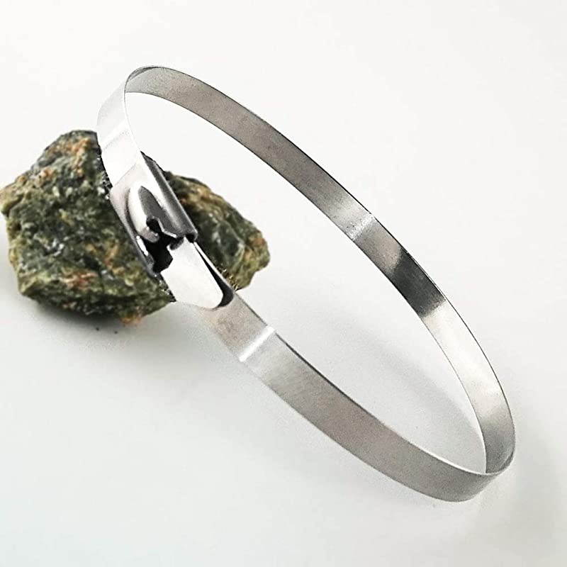 Metal Zip Ties Stainless Steel Ties 118 Inch 100 Pack Extra Heavy Duty SelfLocking Strap Ties 225 Lbs Perfect for JunctureFenceAutomotive