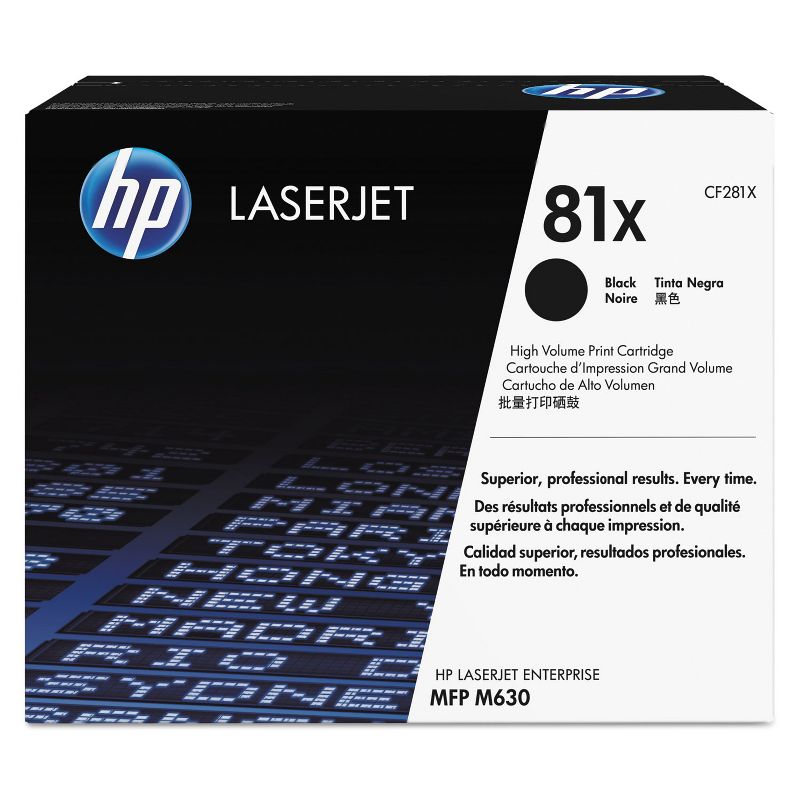 HP Inc. HP 81X (CF281X) High Yield Black Original LaserJet Toner Cartridge 