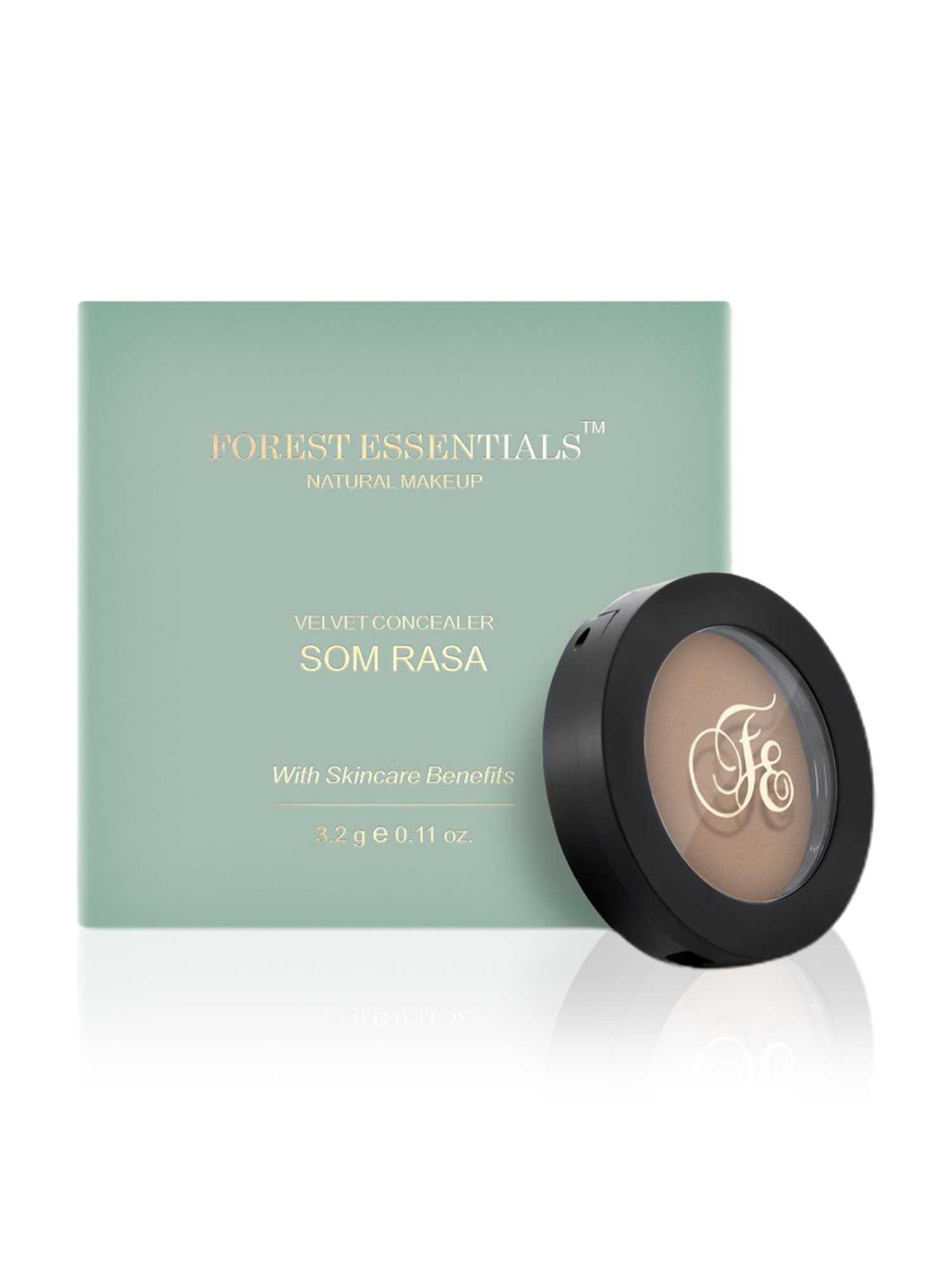 Forest Essentials Som Rasa Velvet Natural Genhu Medium Coverage Creamy Concealer - 3.2 gm