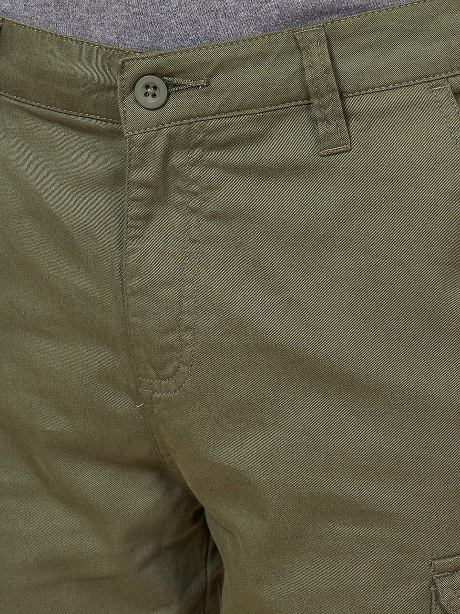 Coolsters by Pantaloons Boys Olive Cotton Regular Fit Trousers