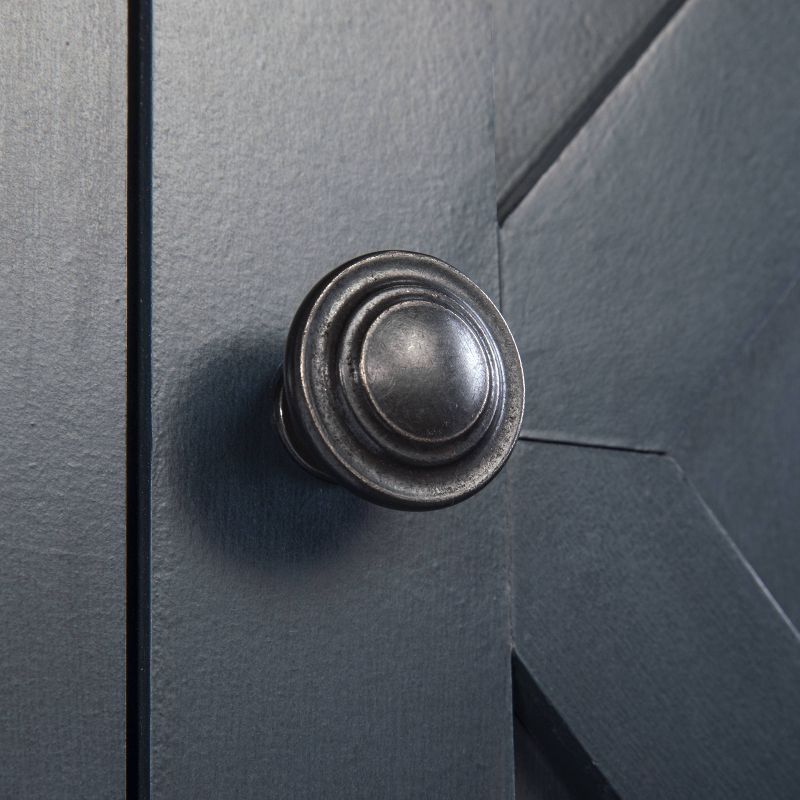 47" Wood Bar Cabinet with Brushed Nickel Knobs Navy - Home Essentials