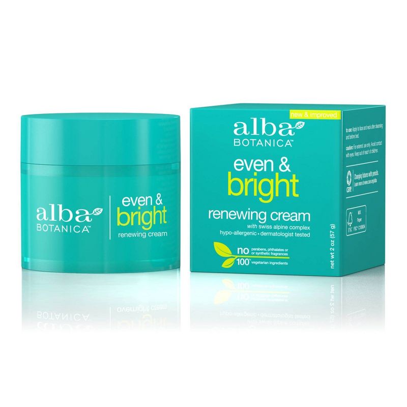 Alba Botanica Even & Bright Renewing Cream - 2oz