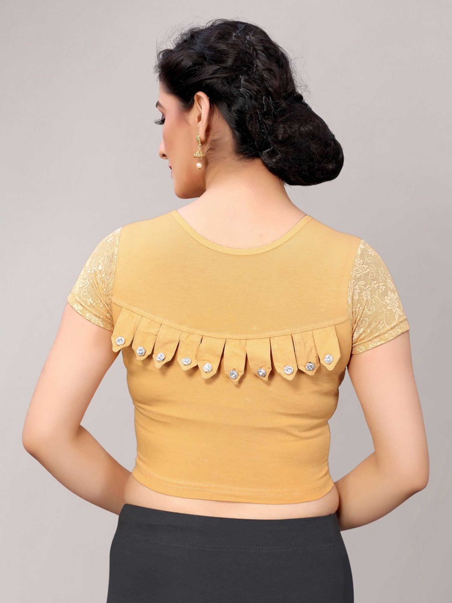 Salwar Studio Red Embroidered Blouse