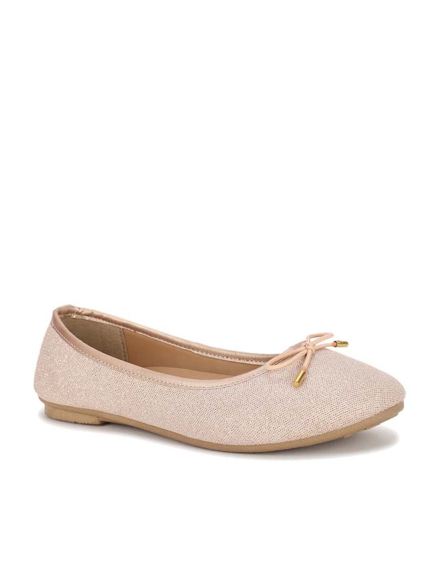 Bata Women's Gold Flat Ballets