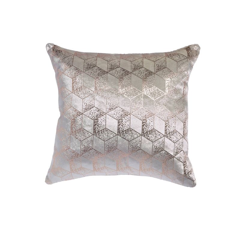 18"x18" Shimmer Square Throw Pillow White - Sure Fit