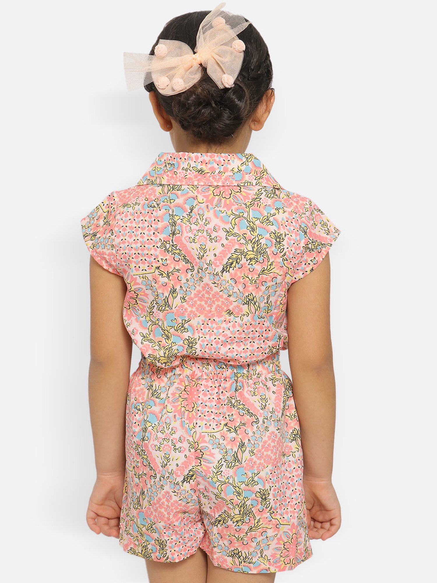 Nauti Nati Kids Multicolor Floral Print Top with Shorts