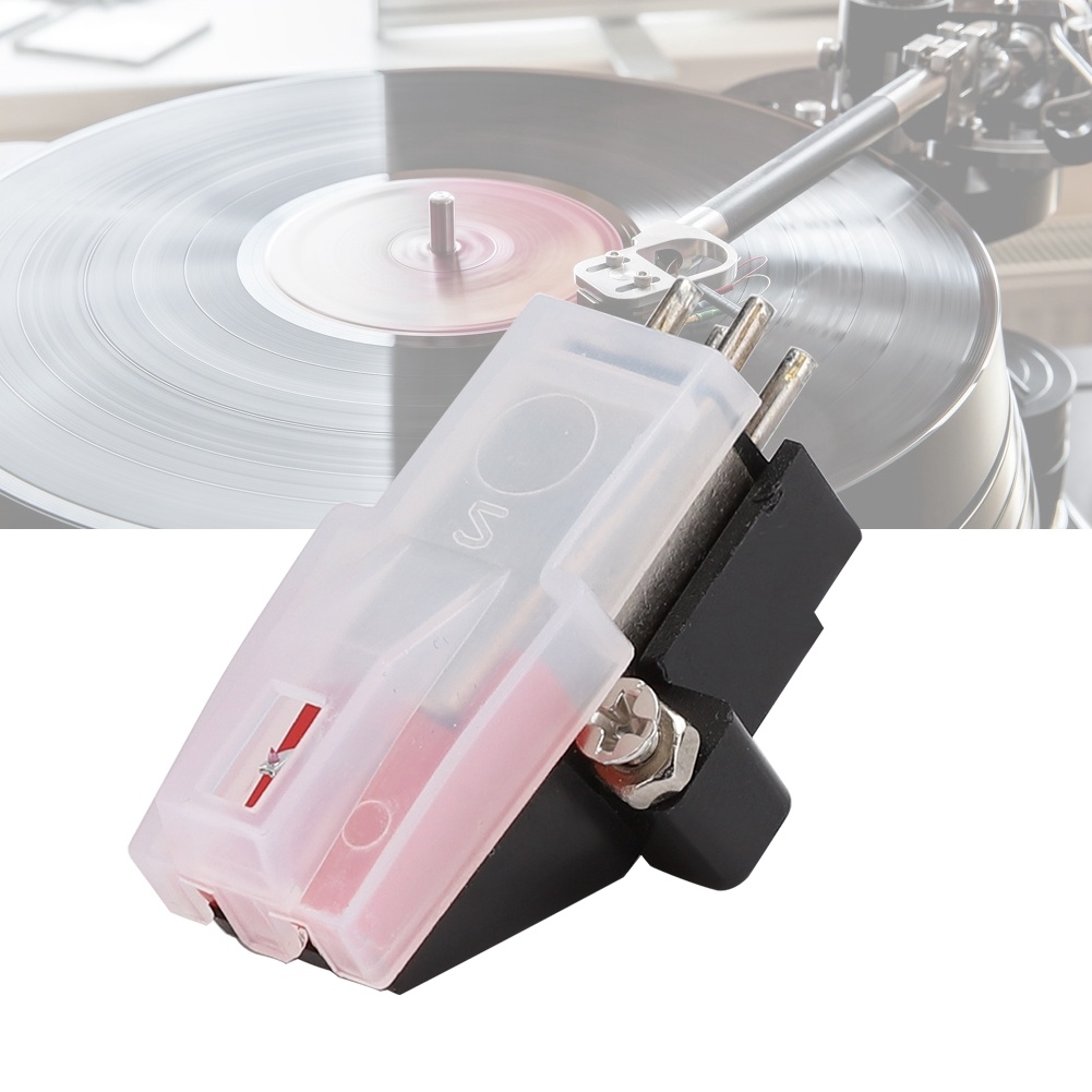 Phonograph Turntable Dual Moving Magnet Stereo Vinyl Record Player Stylus Needle