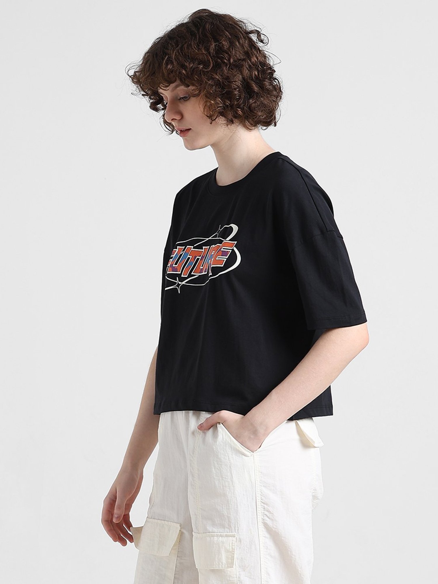 Only Black Graphic Print T-Shirt