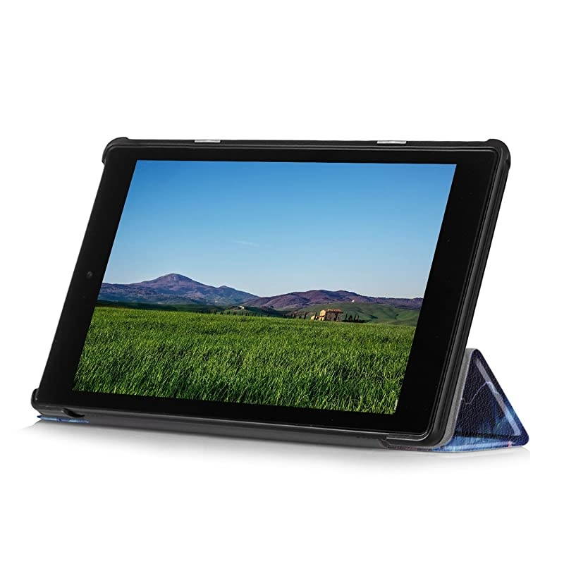 Ultra Slim Lightweight Shell Standing Case for  All-New Fire HD 10 10.1-inch 2019/2017 Model Smart Cover with Auto Wake/Sleep,Fantastic Flying City