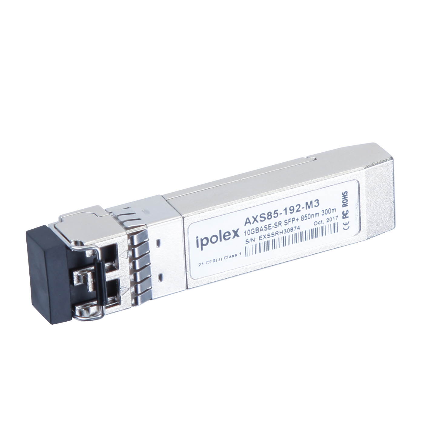 Compatible Force10 , 10Gb/s SFP+ SR Transceiver 850nm, 300m, Multi-Mode Fiber