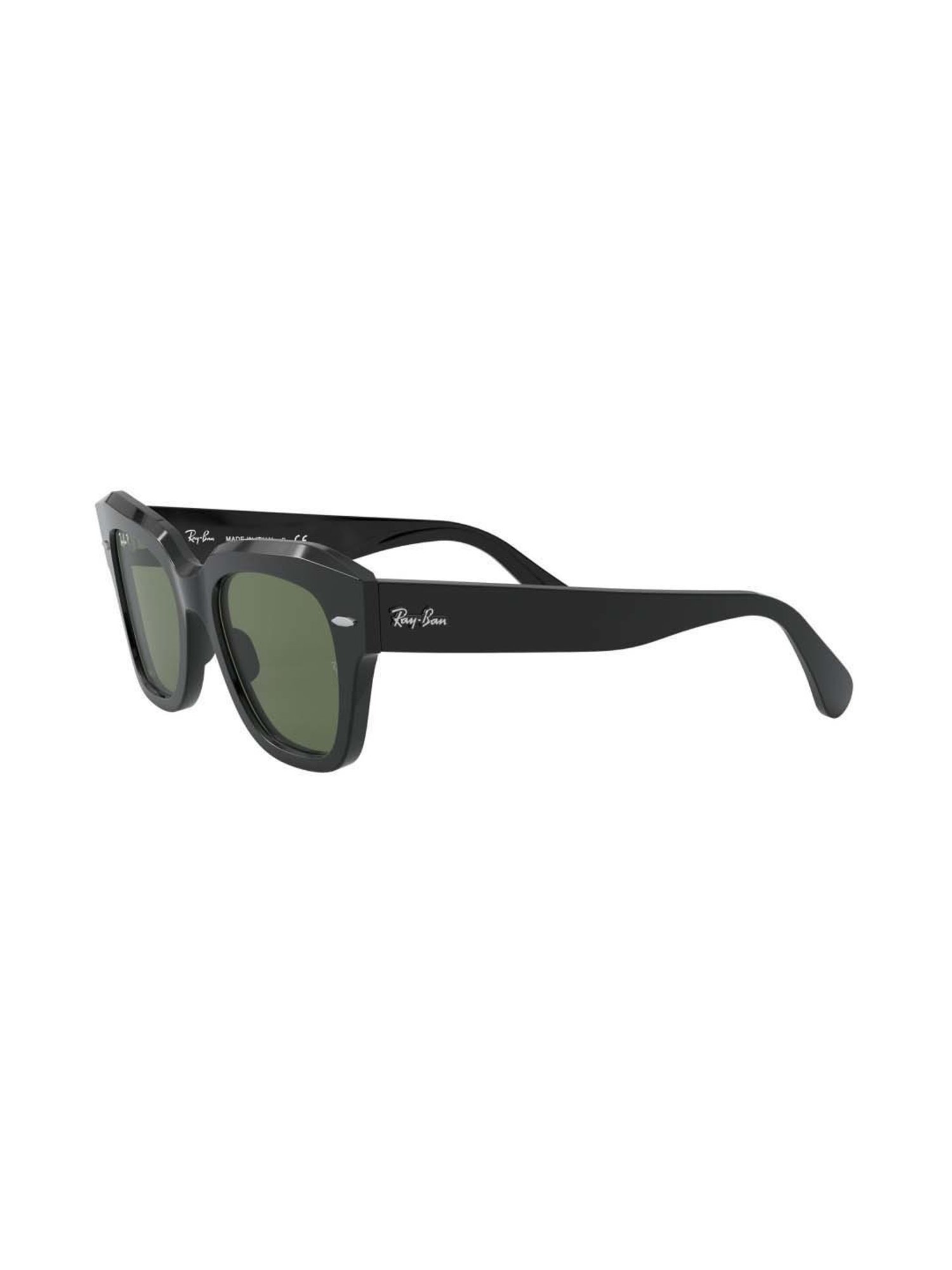 RAY-BAN Unisex Polarized Green Lens Square Sunglasses - 0RB2186901/5849