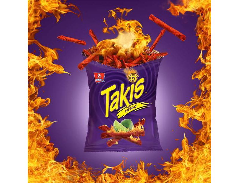 Barcel Takis Fuego Hot Chili Pepper & Lime Corn Snacks - 9.9oz