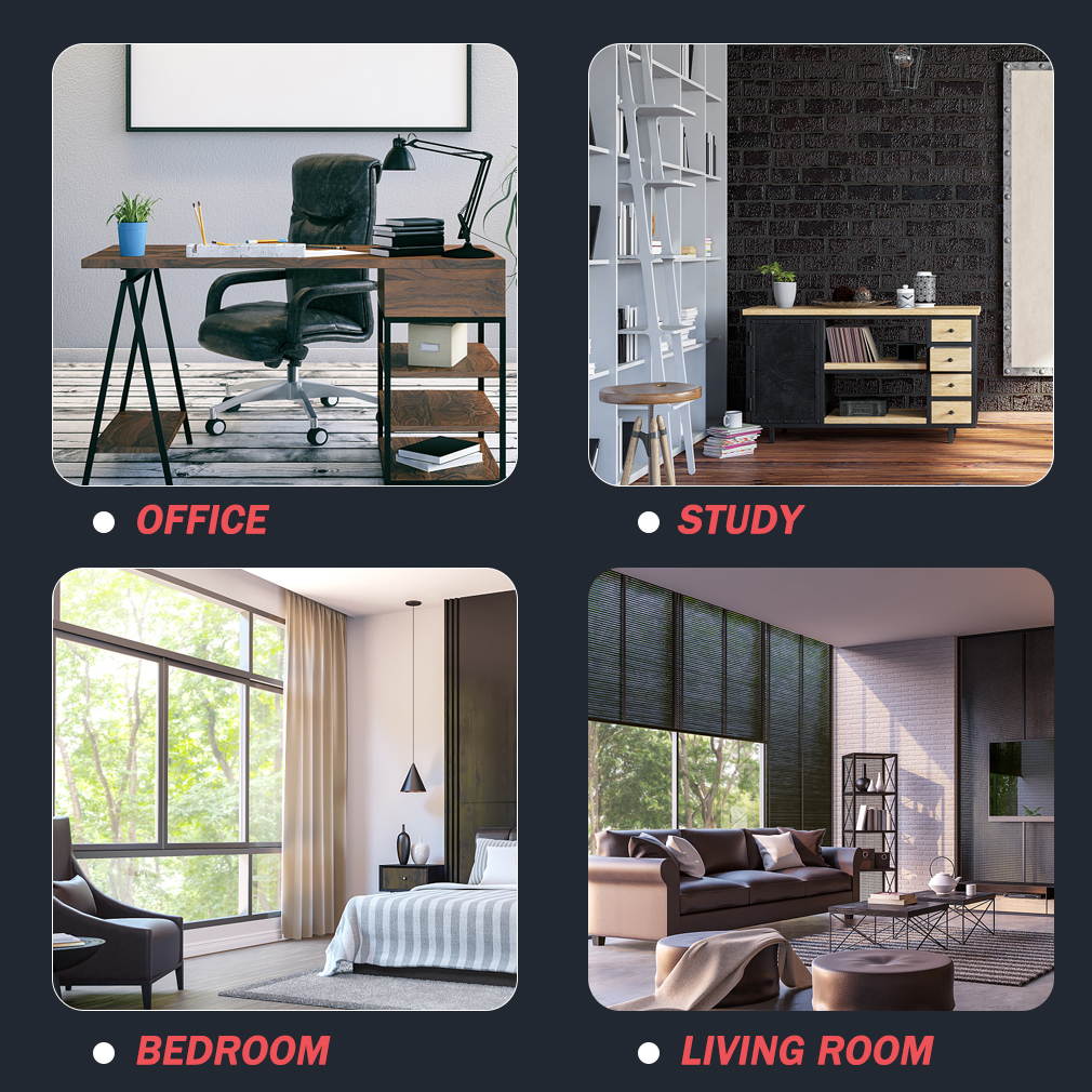 Chair and Ottoman Set Leather Chair with Ottoman Stressless Chair Ergonomic Swivel PU Leather Lounge Armchair Accent Chair for Home Office Living Room Black