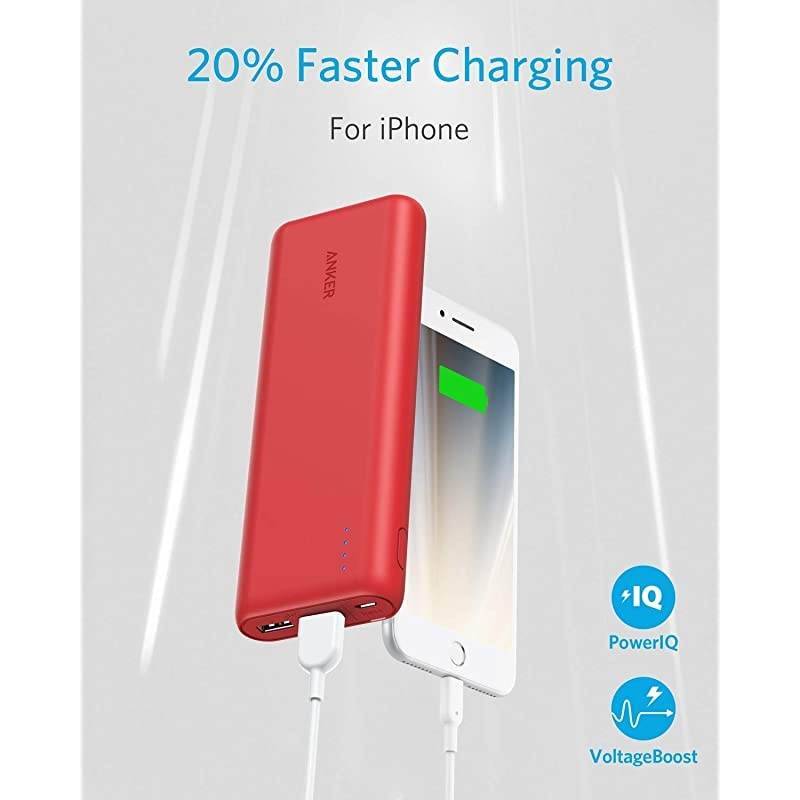 Portable Charger  PowerCore 20100mAh Ultra High Capacity Power Bank with 48A Output External Battery Pack for iPhone iPad Samsung Galaxy More Red