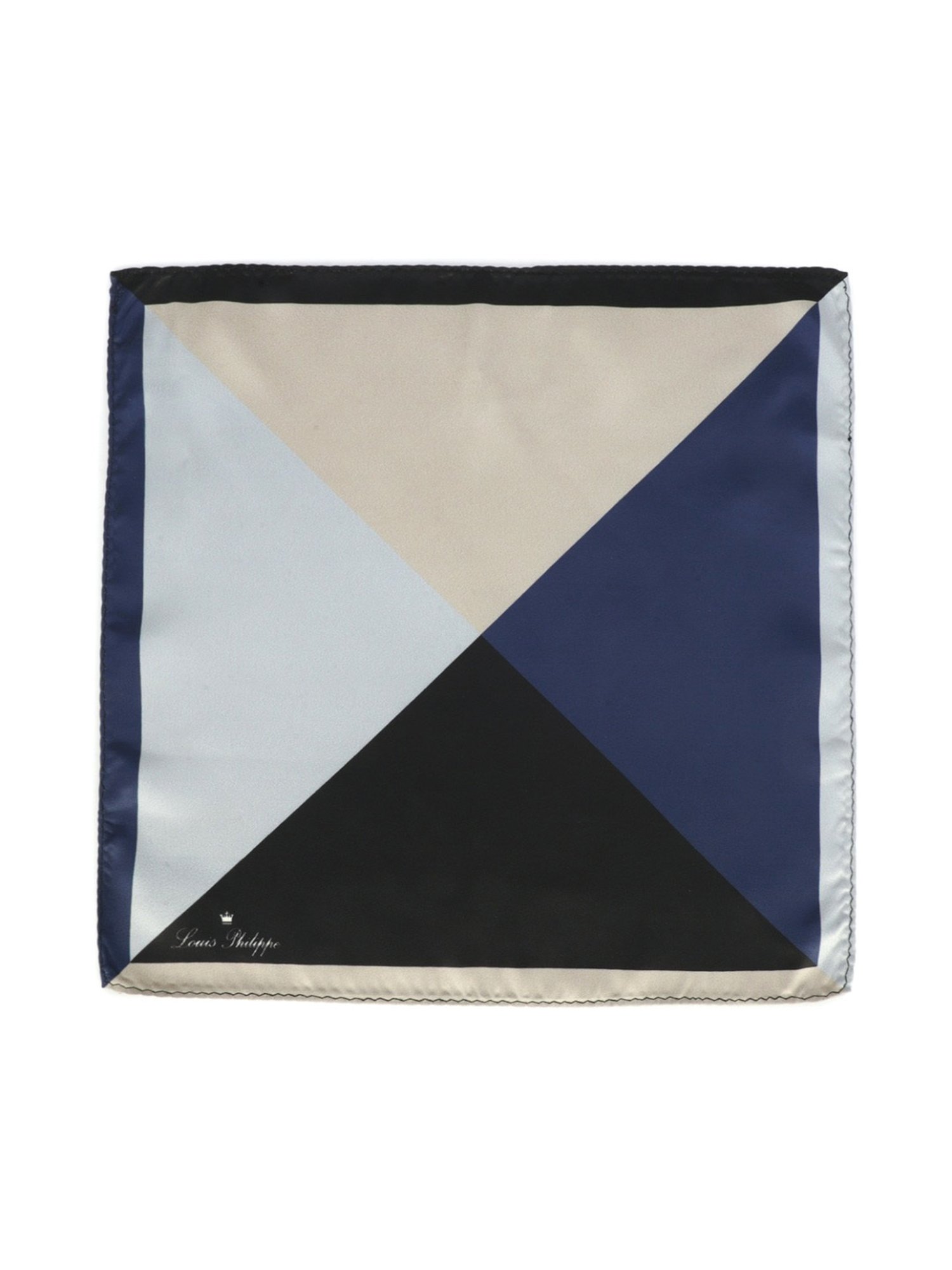 Louis Philippe Multicolor Color Block Pocket Square