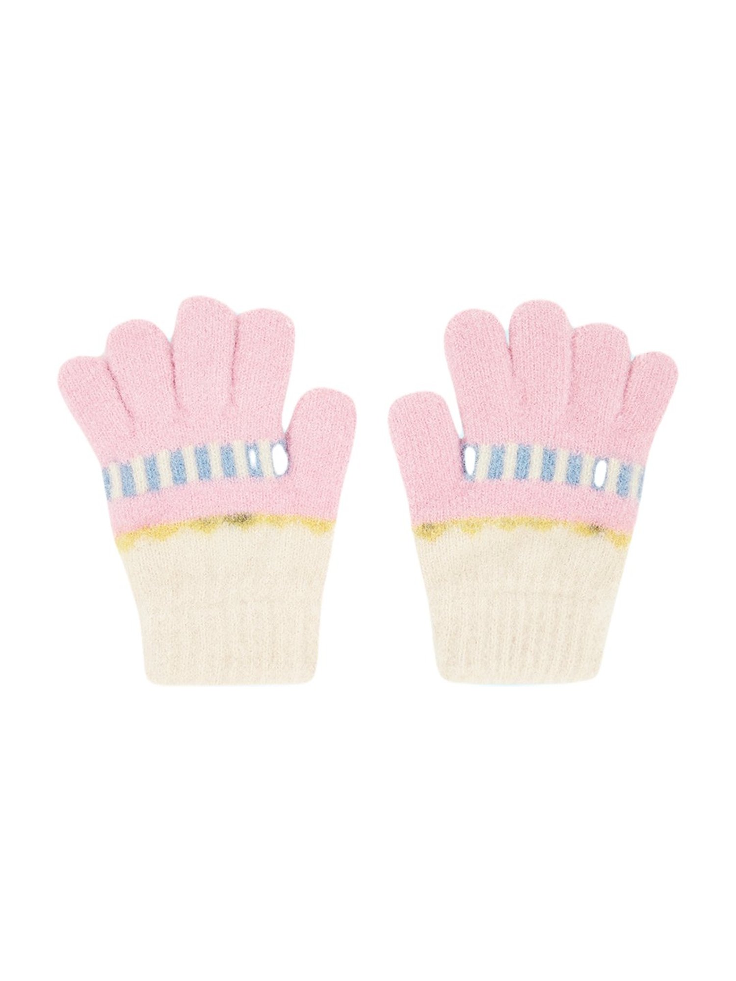 Pantaloons Junior Pink Solid Gloves