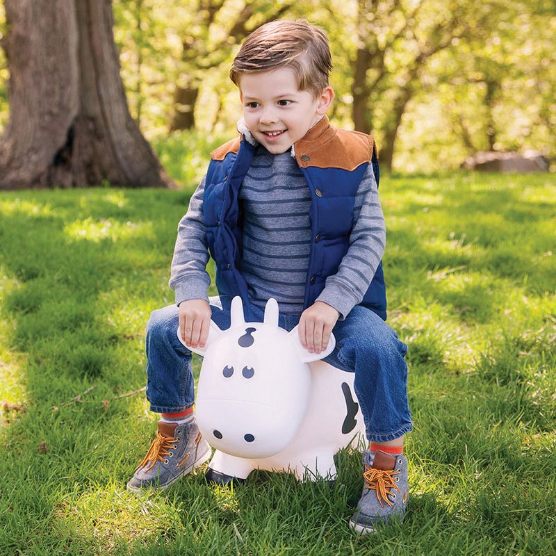Farm Hoppers Inflatable Bouncing White Cow