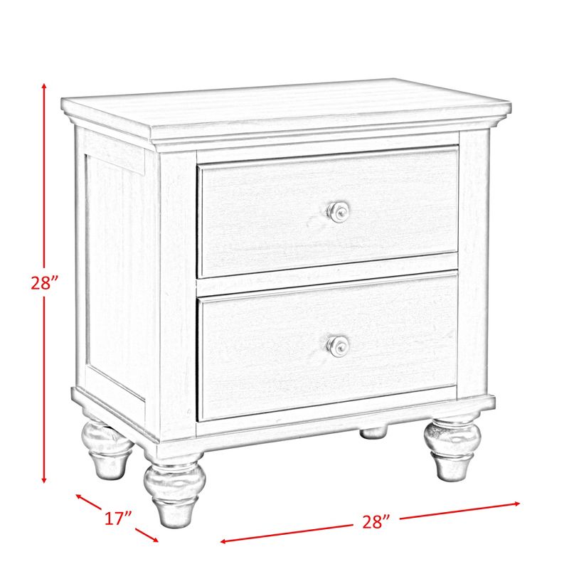 6pc King Channing Storage Bedroom Set Cherry - Picket House Furnishings