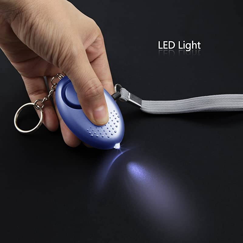 Alarm for Women 140DB Emergency SelfDefense Security Alarm Keychain with LED Light for Women Kids and Elders Blue