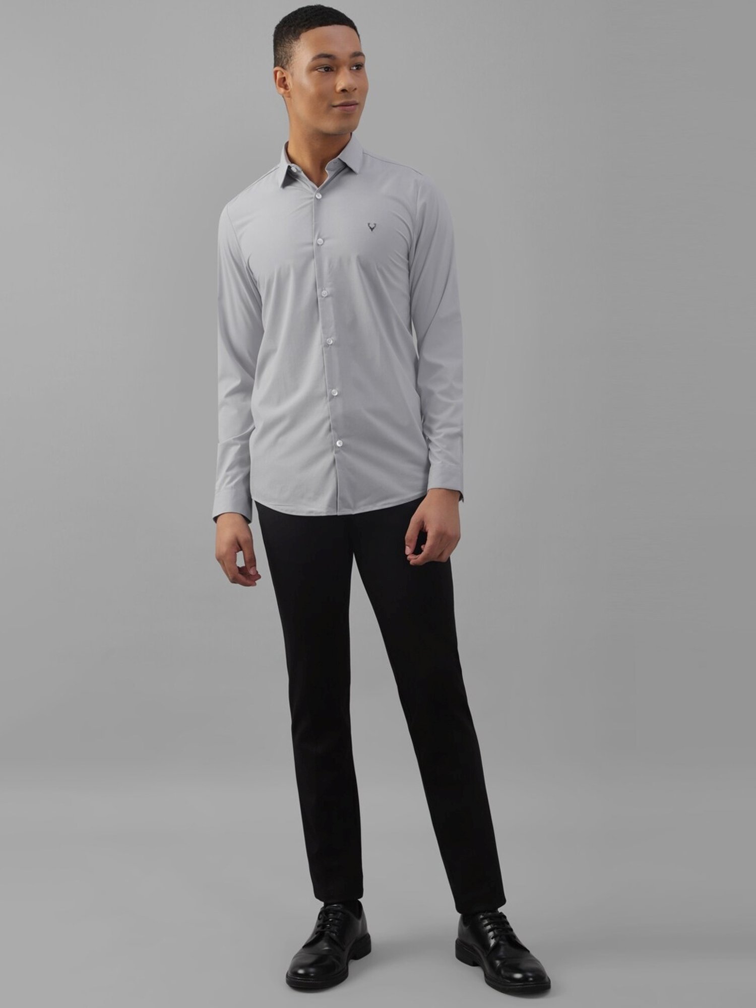 Arrow Sport Dark Green Cotton Slim Fit Shirt