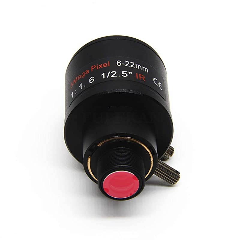 Action Camera Vari-Focal Lens 6-22mm M12 Mount 1/2.5 Inch IR Filter Long Distance View