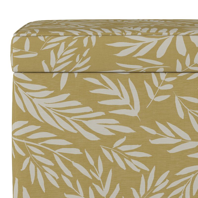 Fairland Storage Ottoman Golden Leaf Print - Threshold™