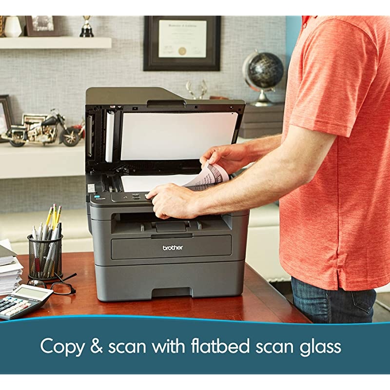 Printer RDCPL2550DW Monochrome Printer with Scanner and Copier 2.7 Inch (Renewed)