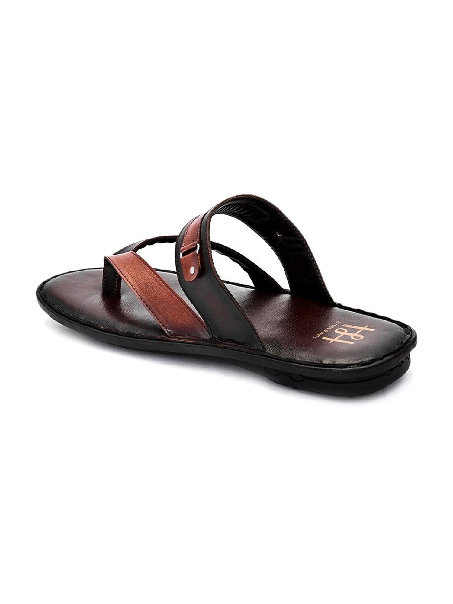 Hydes N Hues Men's Brown Thong Sandals