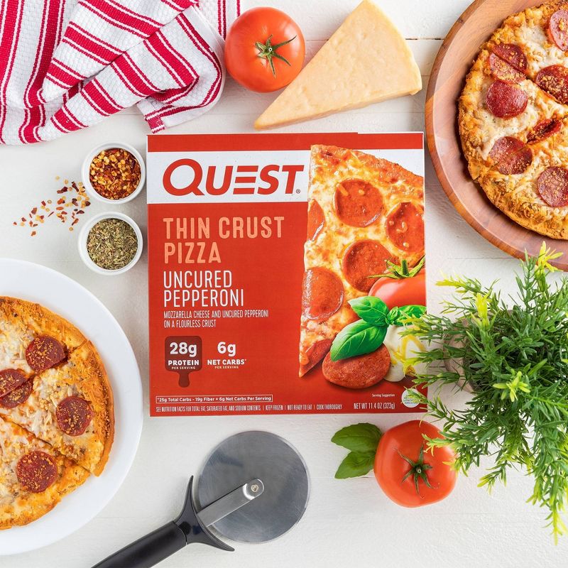 Quest Nutrition Uncured Pepperoni Frozen Thin Crust Pizza - 11.4oz