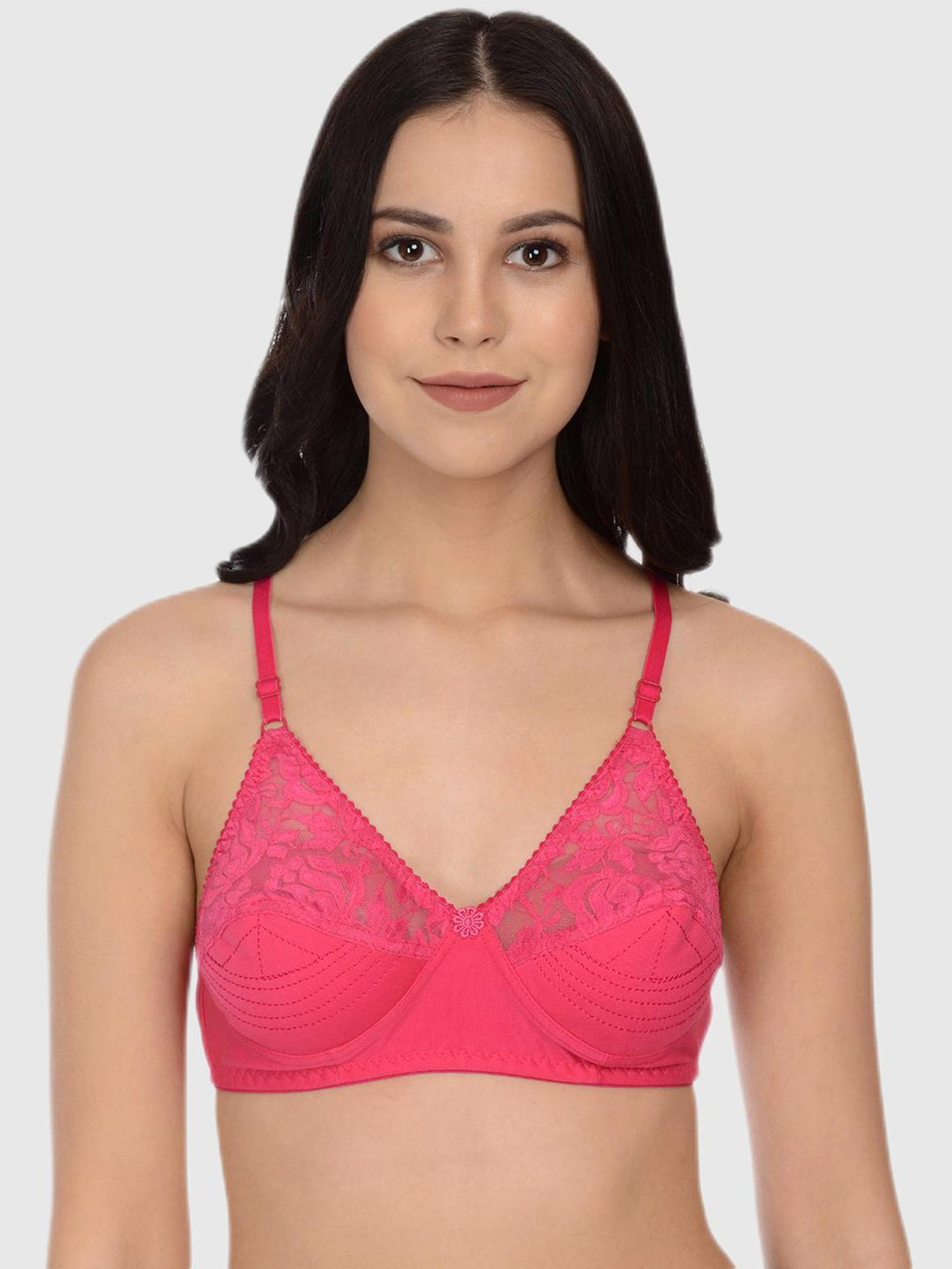Mod & Shy Multi Lace Print Bra Set