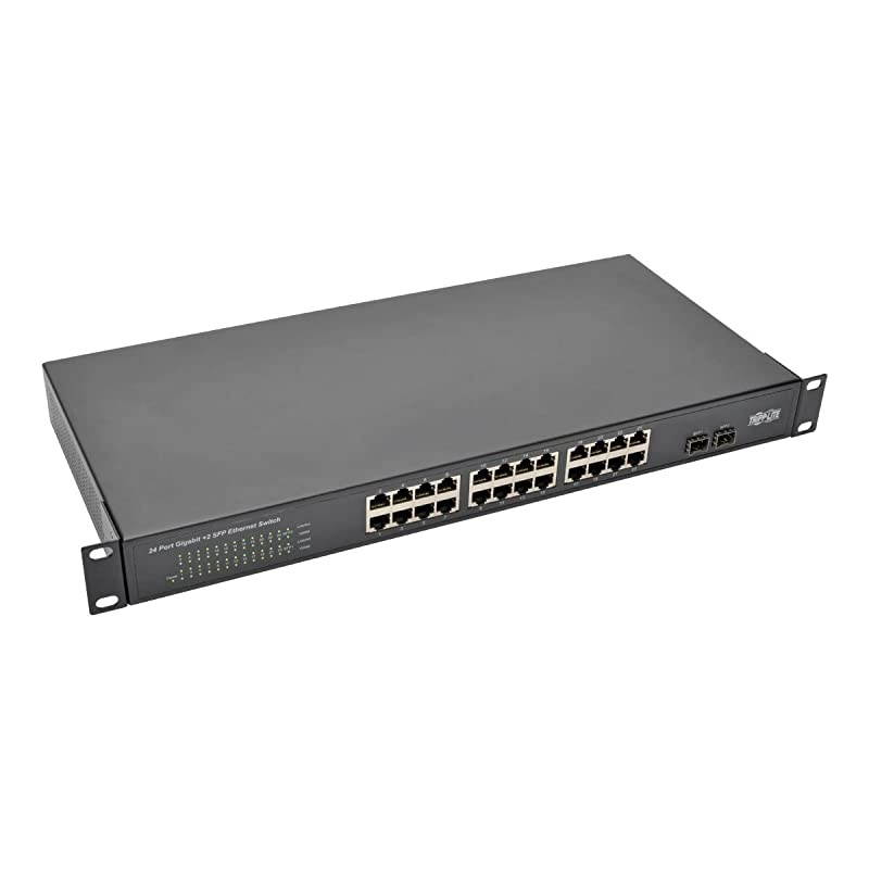 24Port Gigabit Ethernet Switch Rackmount Metal 1U 2 Gigabit SFP Ports 101001000Mbps NG24