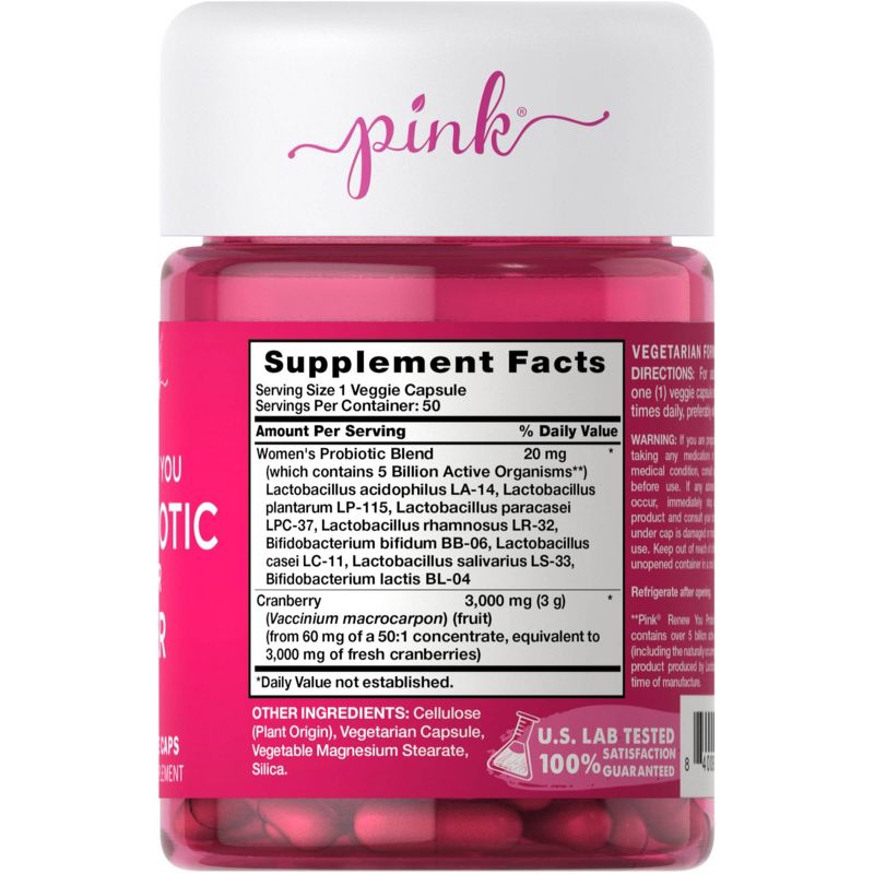 Pink Renew You Probiotic for Her Veggie Capsules - 50ct
