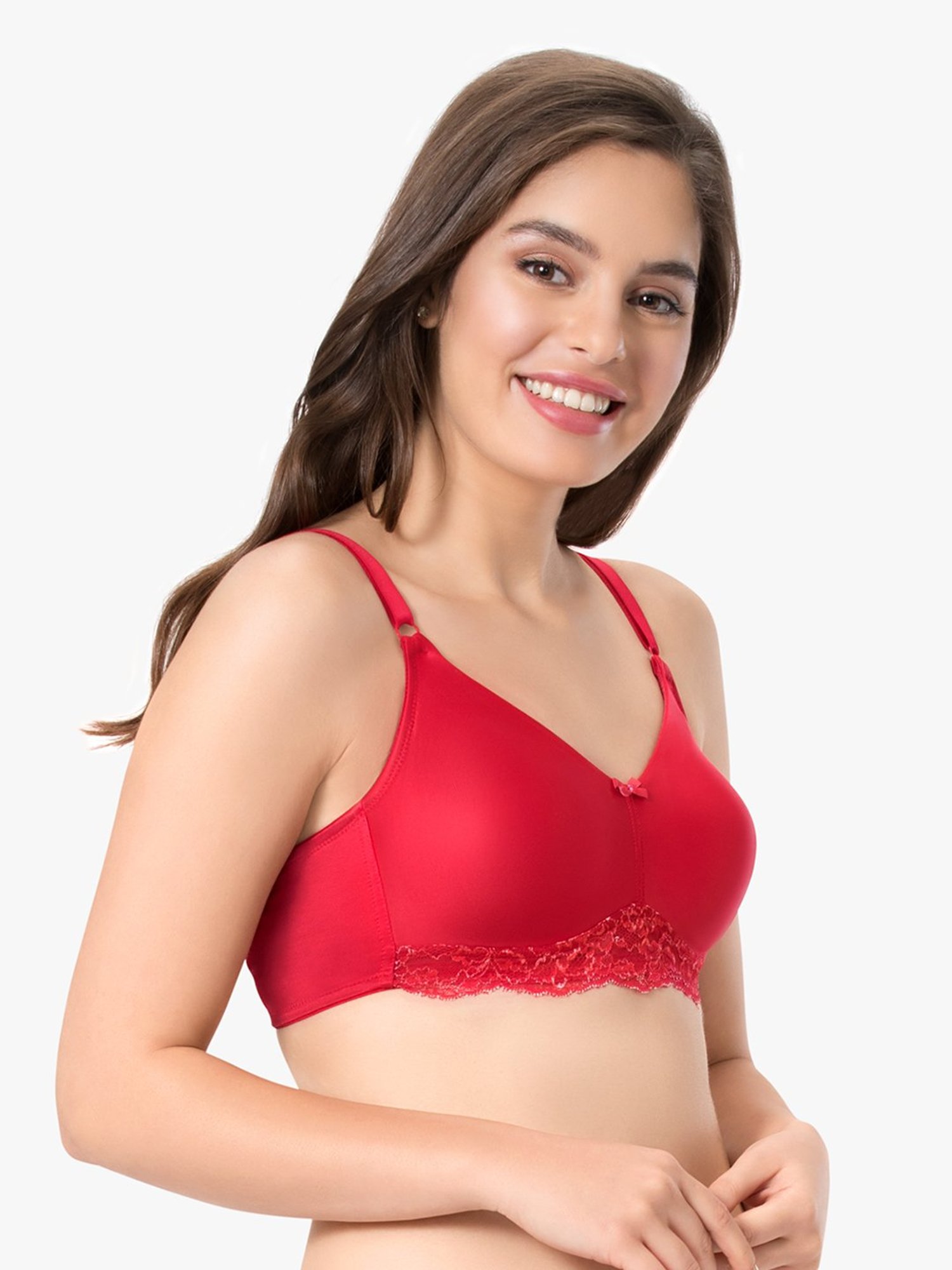 Every De by Amante Crimson Non Padded Non Wired Full Coverage Bra