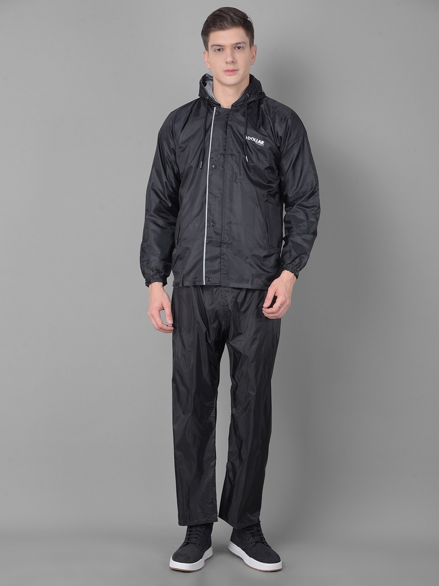 Wildcraft Red & Maroon Regular Fit Colour Block Rainwear Jacket